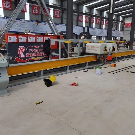 High Efficiency CNC Steel Bar Two Head Shear Bending Machining Center Metal Processing 