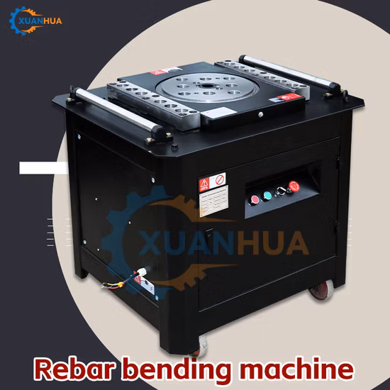 Metal Rod/Hydraulic Flat Bar Bending Machine Portable Steel Bar Bender