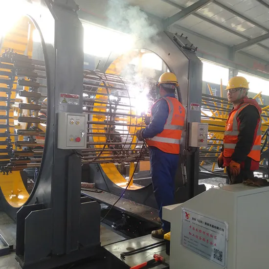 Rolling Welding Process Steel Cage Intelligent Winding Machine Steel Cage Winding Molding Production Line Construction Industry 
