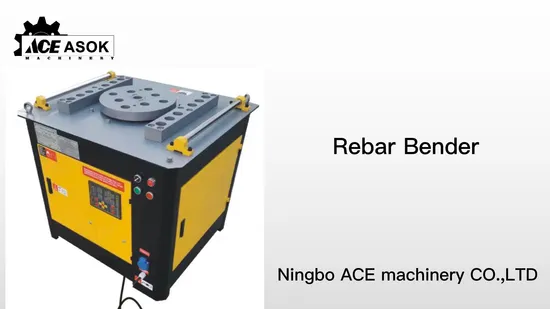 Gw50 Manual Steel Bar Bender Heavy Duty Rebar Bending Machine 